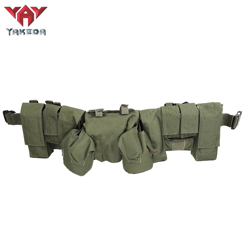 YAKEDA Combat Army Belt Heavy-Duty Gear Tactical Military Operator Load Bearing Gear OD grüner Chest Rig Gürtel
