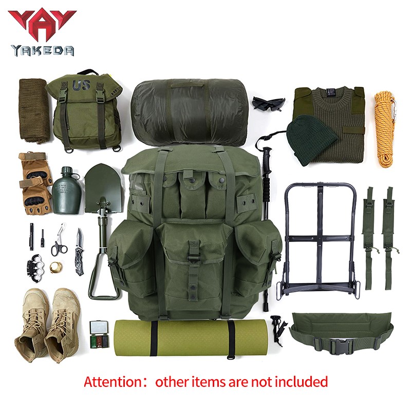 Outdoor Camping Militärrucksack Alice Pack Survival Militärischer taktischer Rucksack mit Metallrahmen