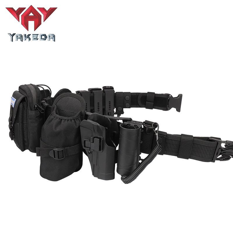 Combat Multifunktions-Nylongürtel, taktischer Einsatzgürtel mit Taschenzubehör für die Polizei