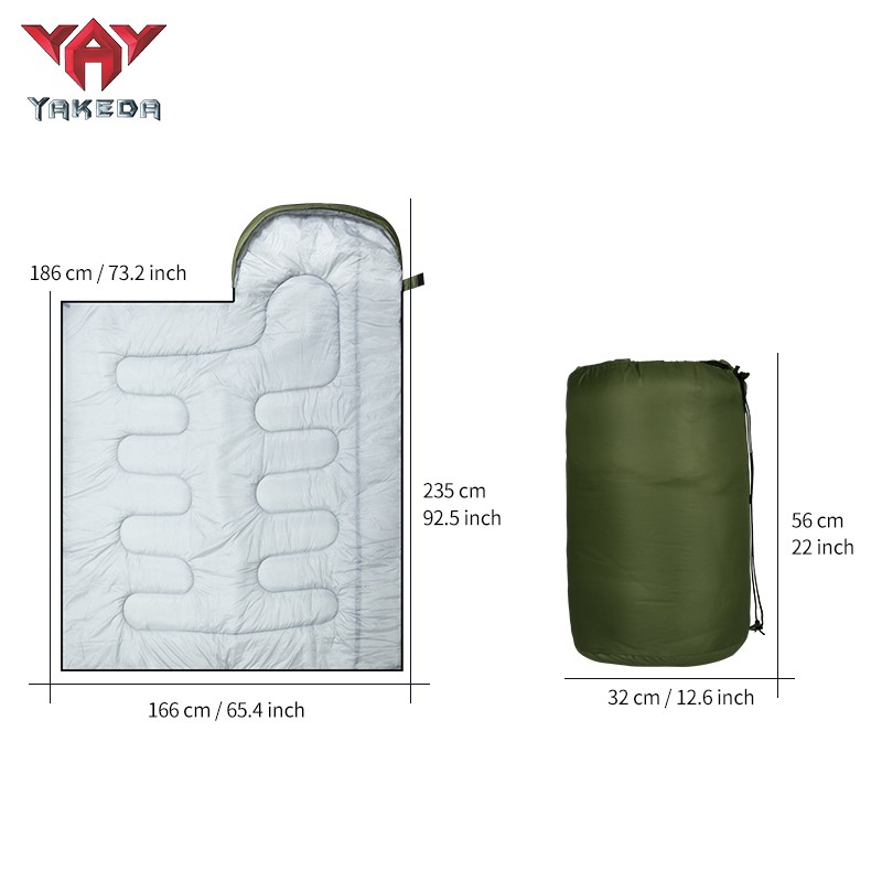 Kundenspezifischer Yakeda-Winterschlafsack, leichte Notfallschlafsäcke für den Außenbereich Herstellung